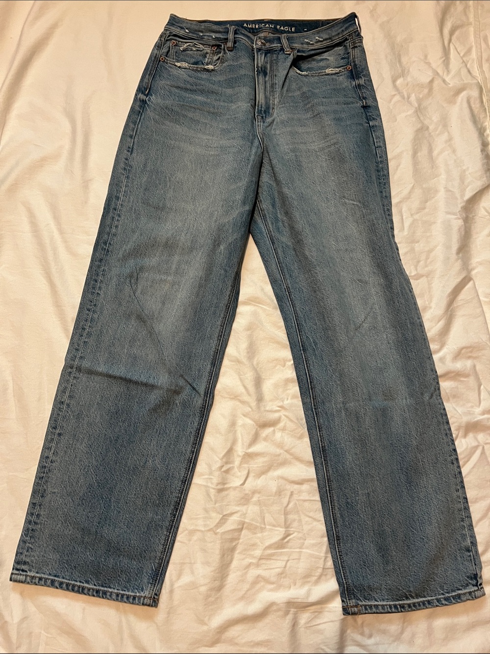 American Eagle Outfitters Baggy Jeans in Dark Blue Wash